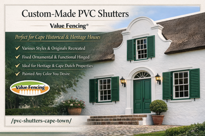 heritage window restoration shutters cape historical architecture shutters uv stabilised pvc shutters low maintenance exterior shutters coastal safe window shutters reinforced hinge shutter systems es