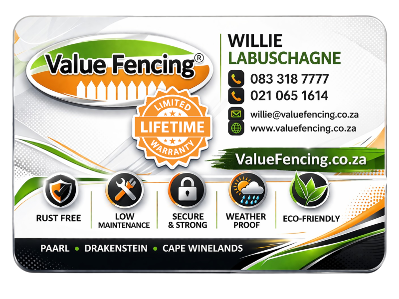 fencing solutions paarl estate fencing paarl outdoor screening paarl pvc installations paarl