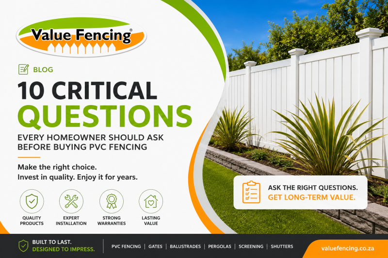pvc fencing buyers guide fencing supplier comparison pvc fence installation fence warranty guide low maintenance fencing coastal fencing solutions estate fencing residential fencing fencing contractor