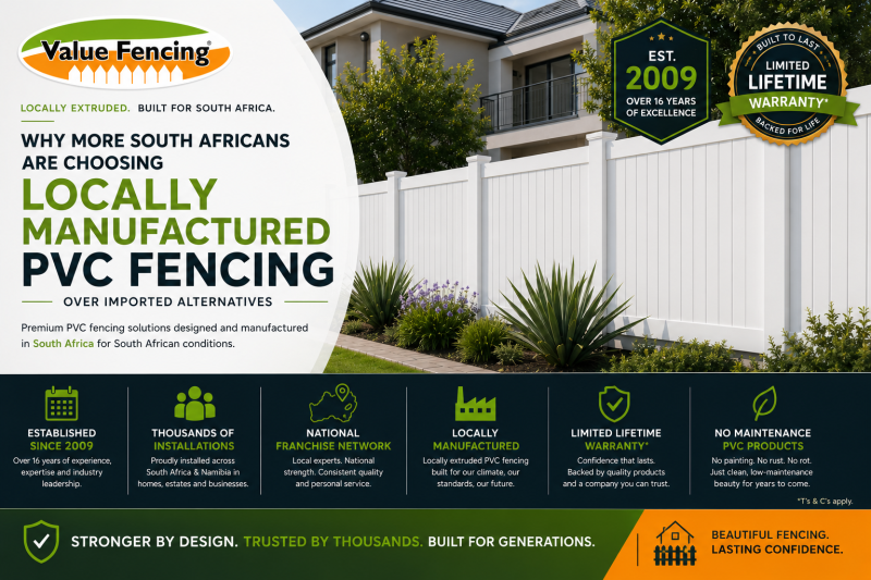 locally extruded pvc fencing south african manufactured fencing no maintenance fence pvc fencing benefits estate fencing solutions residential fencing south africa fencing investment guide outdoor liv