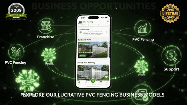 pvc fencing dealership authorised fencing reseller certified fence installer pvc fence manufacturing fencing entrepreneurship construction business model home improvement business opportunity protecte