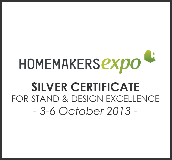 franchise awards 2013 10 3 6 homemakers expo silver certificate for stand & design excellence