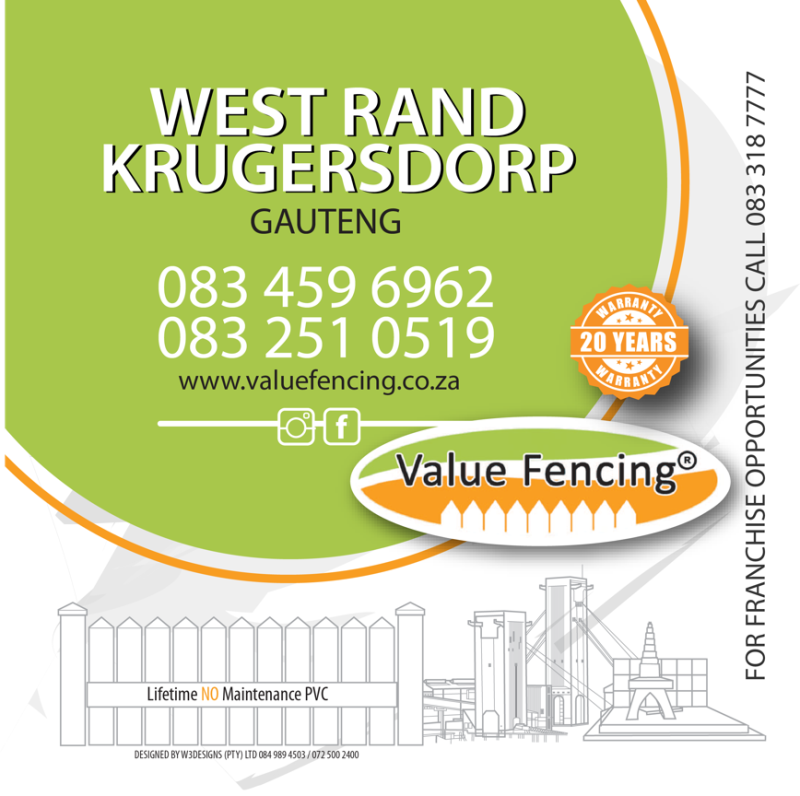 fencing west rand pvc fencing west randplastic fencing west rand west rand balustrade west rand driveway gate west rand