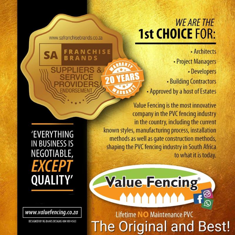 pvc fencing quotations in south africa sa franchise brands endorsement