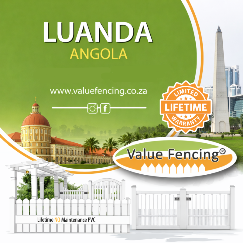 luanda pvc fencing angola property fence premium pvc fencing stylish luanda fencing durable pvc fence privacy fence in angola architectural heritage fencing luanda security fence elegant pvc fence angola boundary wall