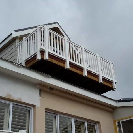 pvc balustrade, balustrade on deck, veranda balustrade