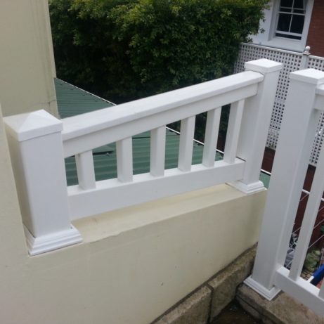 custom, pvc balustrade, shaped