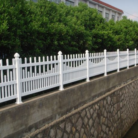 pvc scalloped picket custom picket fence