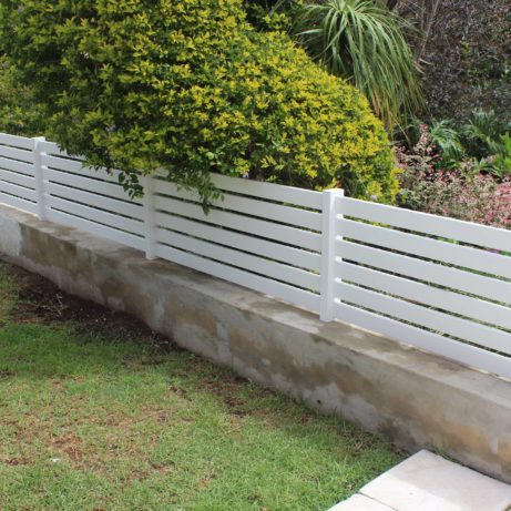 value fencing pvc horizontally slatted sections bo