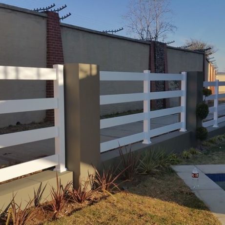 value fencing pvc horizontally slatted sections bo