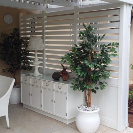 pvc horizontally slatted top screen plastic screening veranda balcony stoep private privacy custom combination contractor installer supplier factory value fencing kzn durban umhlanga mount edgecombe prestondale strip white beautiful cheap for sale best absolut 
