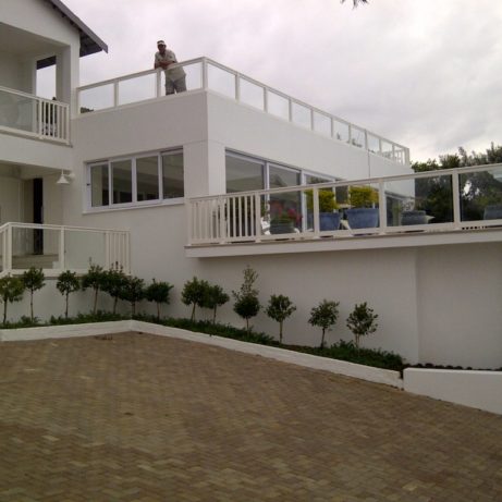 pvc glass balustrade, clampless, slot system, sabs glass balustrade, sans pvc glass balustrade