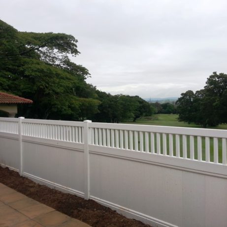 pvc semi private fence umhlali golf estate 1