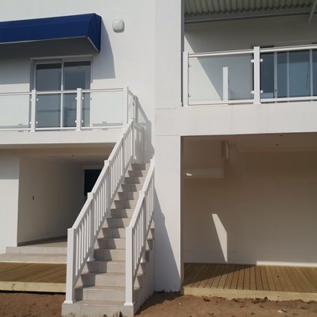 value fencing pvc sabs glass balustrade the promin