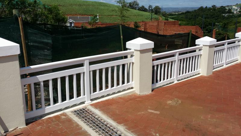 value fencing pvc estate 3 rail balustrade between columns