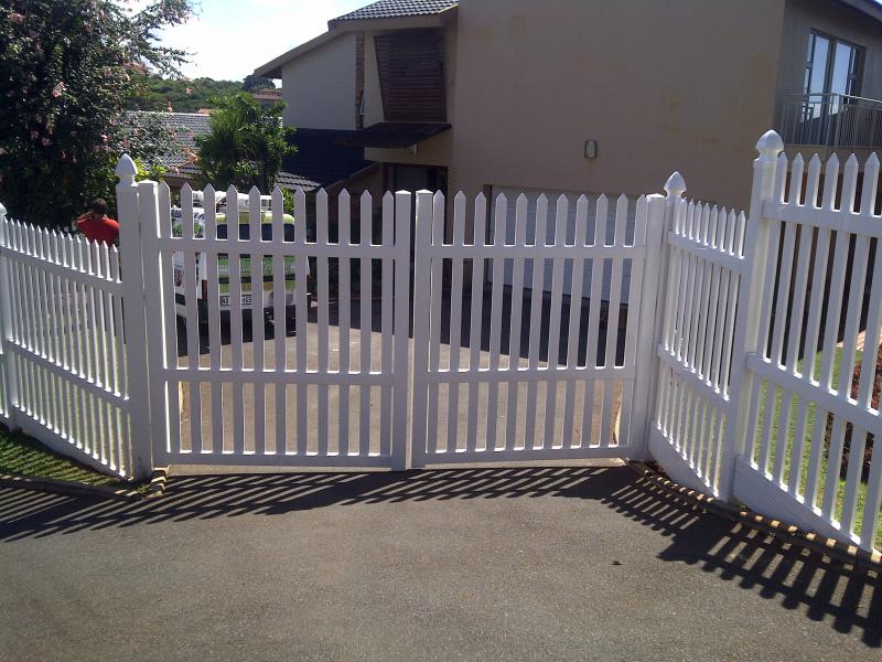 value fencing pvc dual set picket gates 1,8h