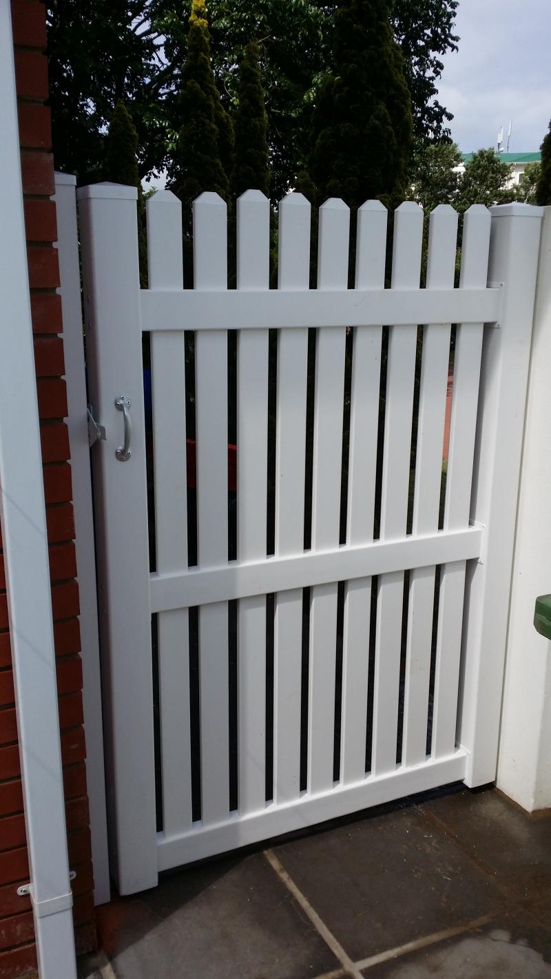 value fencing pvc vf2 style picket pedestrian gate