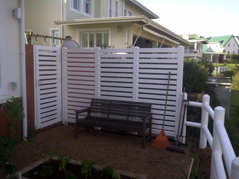 value fencing pvc horizontally slatted screening gate kindlewood
