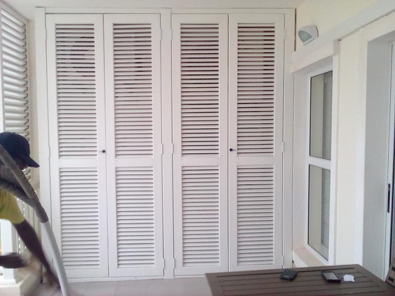 pvc louvred dual shutter door screens ilala views ilala ridge estate