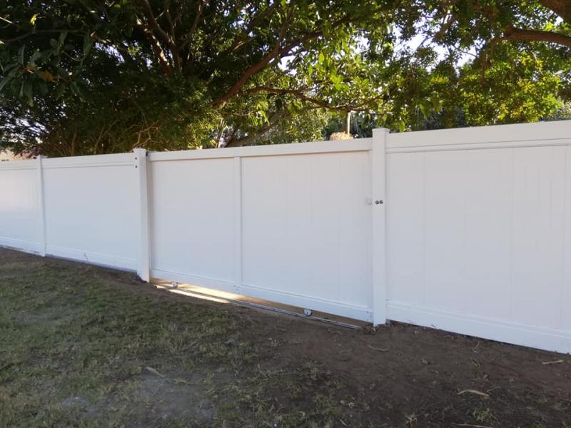 value fencing pvc private style driveway sliding gate pe