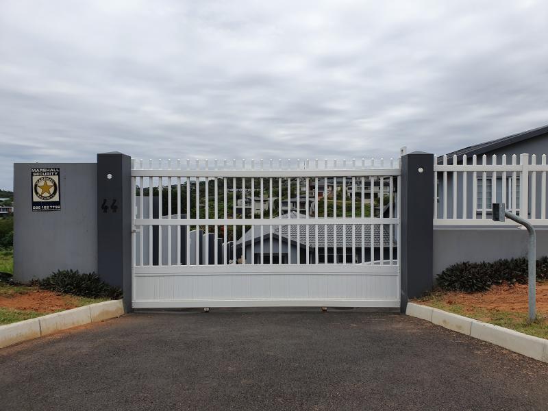 value fencing pvc palisade driveway sliding  gate 
