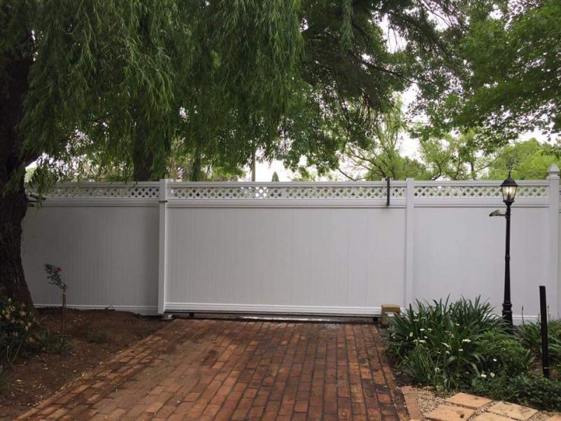 value fencing pvc driveway sliding gate semi pvt