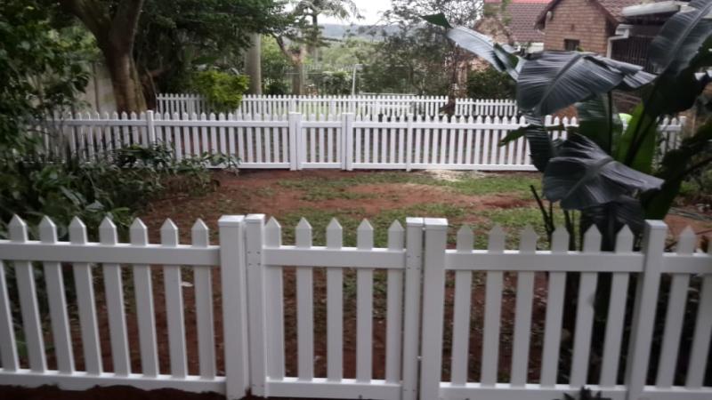 value fencing pvc garden picket fence & gate, dbn