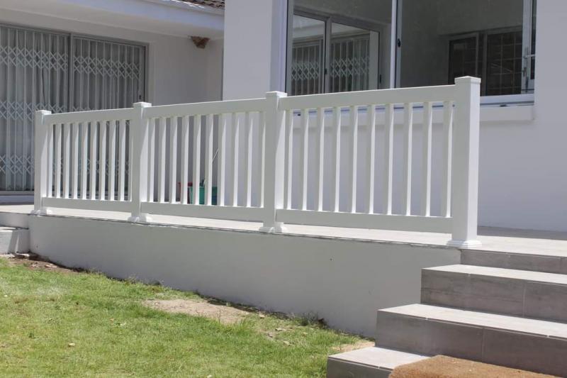 pvc plain top standard balustrade railing