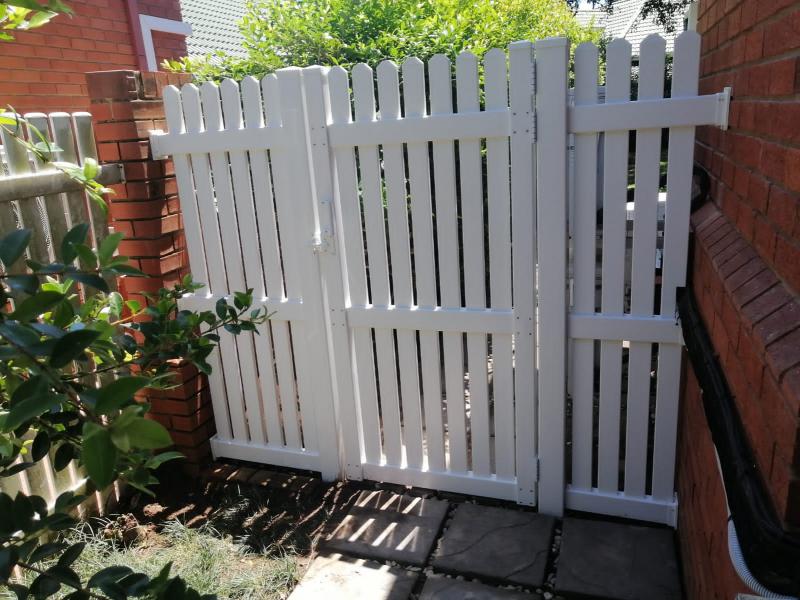 pvc picket gates screen fence meccema 2 value