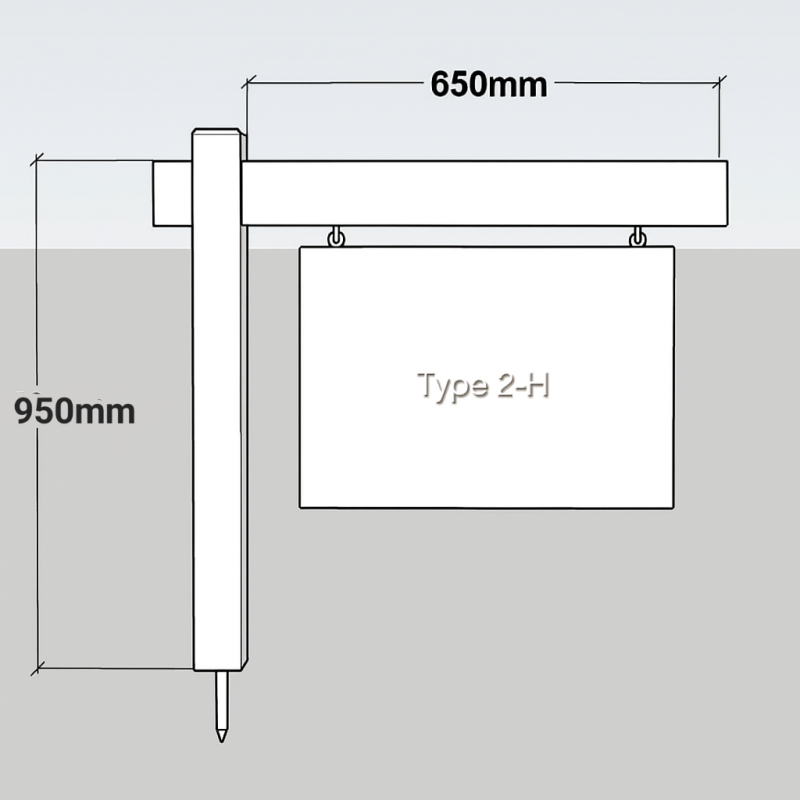 value fencings type 1 h white pvc sign stand for estate agent boards sculpted hanger cap rust free paintable