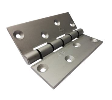 gate hinge butt aluminium white 100mm