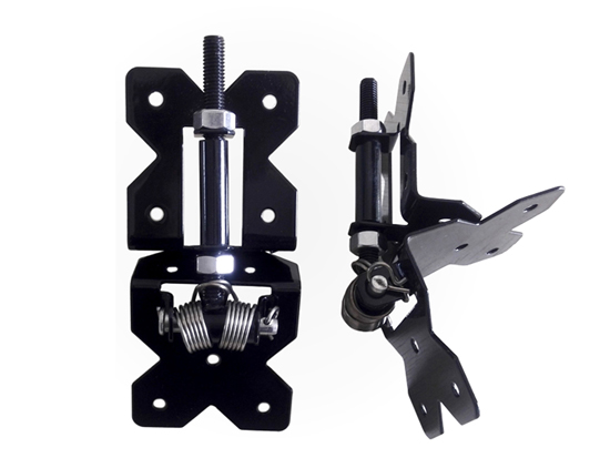 gate hinge spring loaded sml black