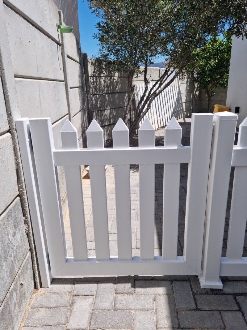 pvc creations diy picket gate premium value fencing